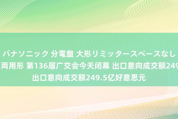 パナソニック 分電盤 大形リミッタースペースなし 露出・半埋込両用形 第136届广交会今天闭幕 出口意向成交额249.5亿好意思元